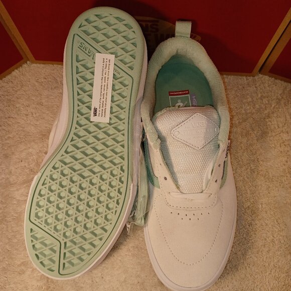 Vans Men's 7/Women's 8.5 Kyle Walker Sport Vtg White/Mint VN0A5JIE9C9 - Picture 2 of 12